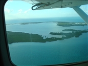 flying over barrier islands